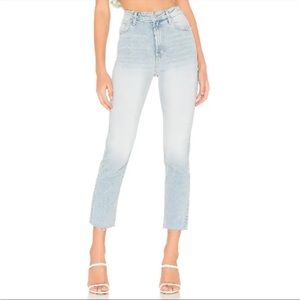 Free People Hi Slim Straight Leg Cropped Jeans Size 28